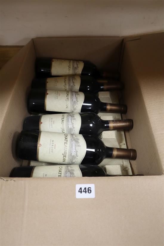 Six bottles of Chateau St Jean United States, c.1999